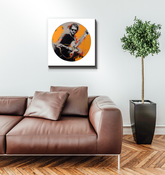 Geometric Harmony Music Wrapped Canvas